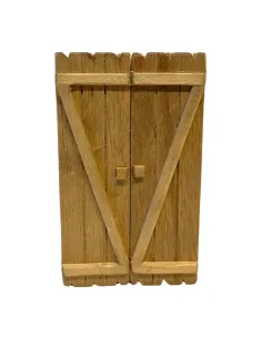 Rectangular double-door gate for 10 cm Nativity figures