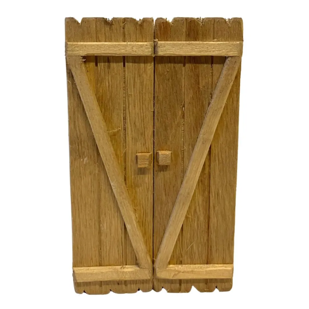 Rectangular double-door gate for 10 cm Nativity figures