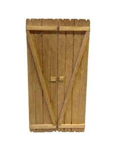 Rectangular double-door gate for 15 cm Nativity figures