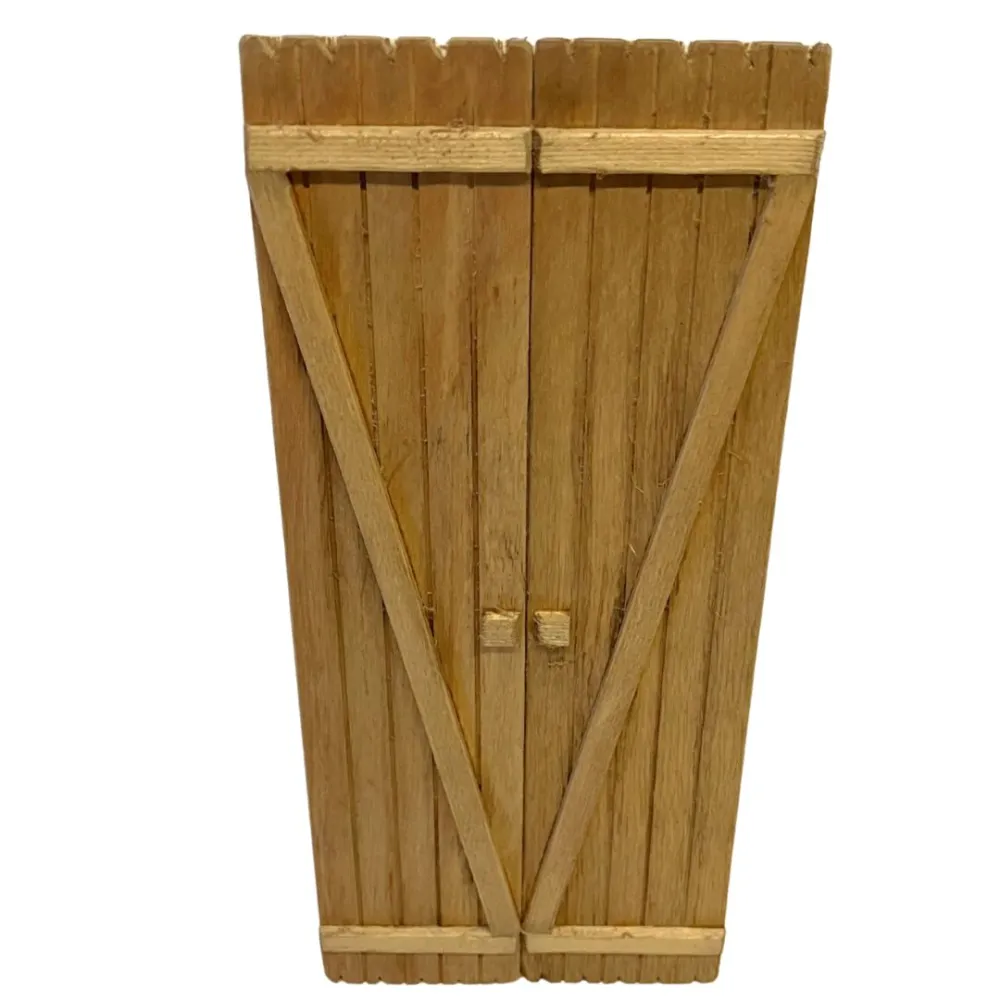 Rectangular double-door gate for 20 cm Nativity figures
