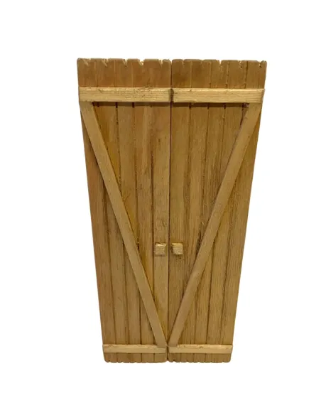 Rectangular double-door gate for 20 cm Nativity figures