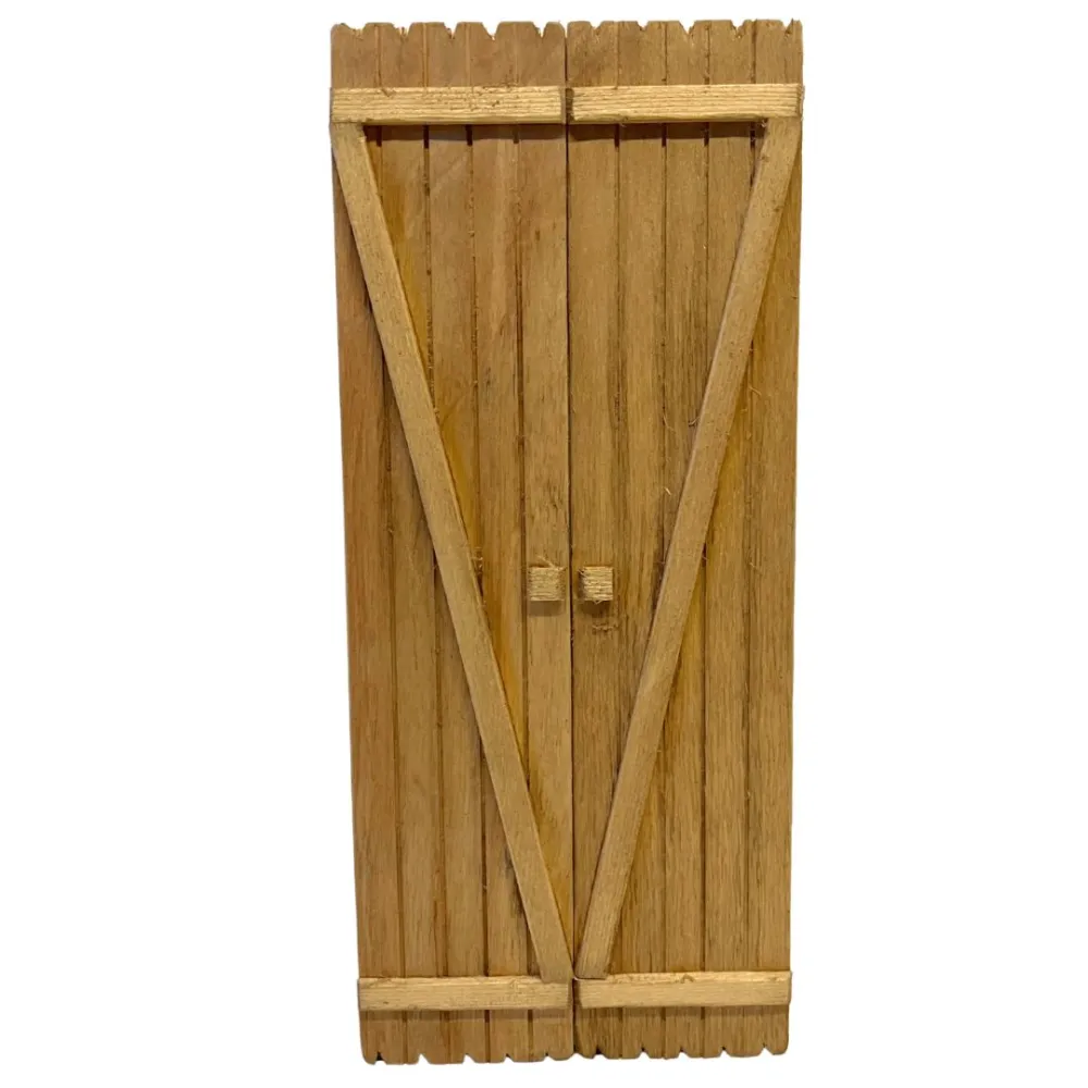 Rectangular double-door gate for 20 cm Nativity figures