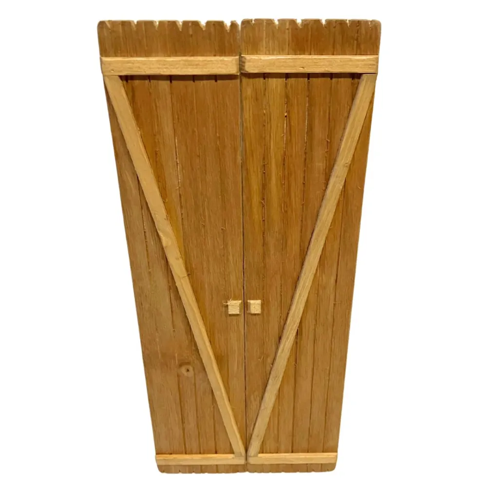 Rectangular double-door gate for 25 cm Nativity figures