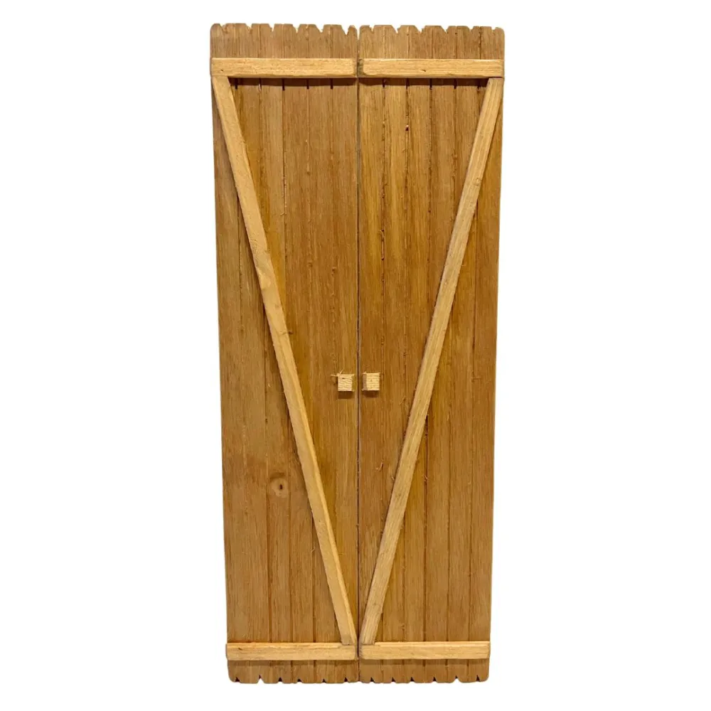 Rectangular double-door gate for 25 cm Nativity figures