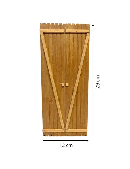 Rectangular double-door gate for 25 cm Nativity figures
