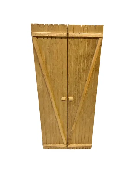 Rectangular double-door gate for 30 cm Nativity figures