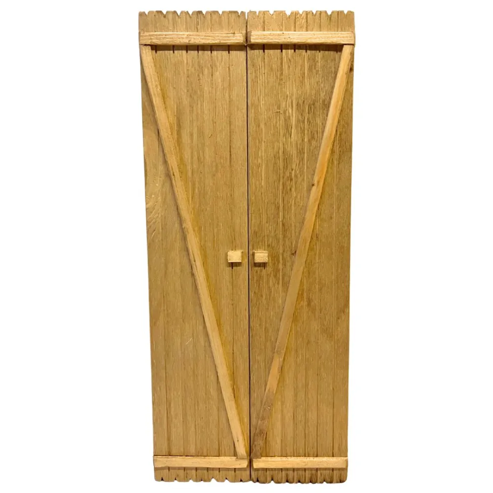 Rectangular double-door gate for 30 cm Nativity figures