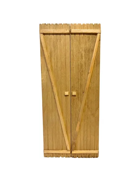 Rectangular double-door gate for 30 cm Nativity figures