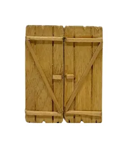 Rectangular double-door gate for 5 cm Nativity figures