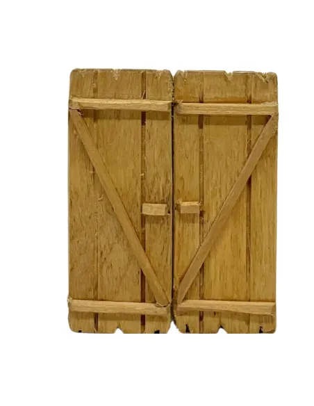 Rectangular double-door gate for 5 cm Nativity figures