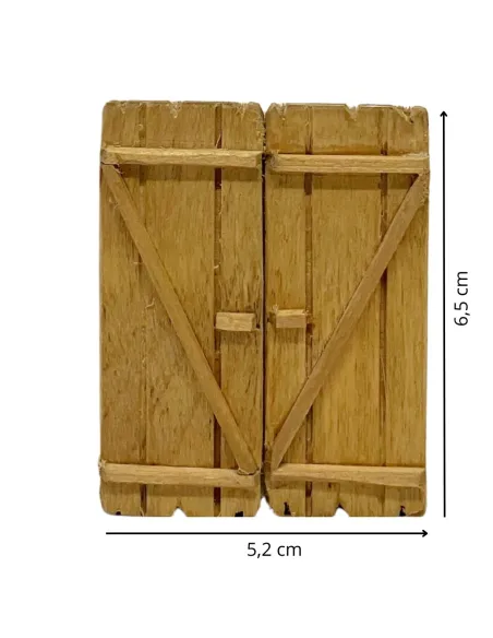 Portone rettangolare a due ante per statue da 5 cm