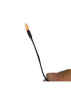 220-volt red neon micro bulb, 4 mm diameter