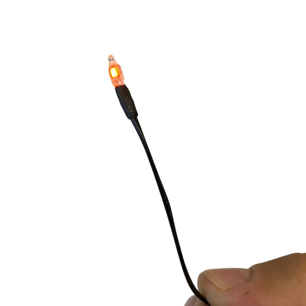 220-volt red neon micro bulb, 4 mm diameter