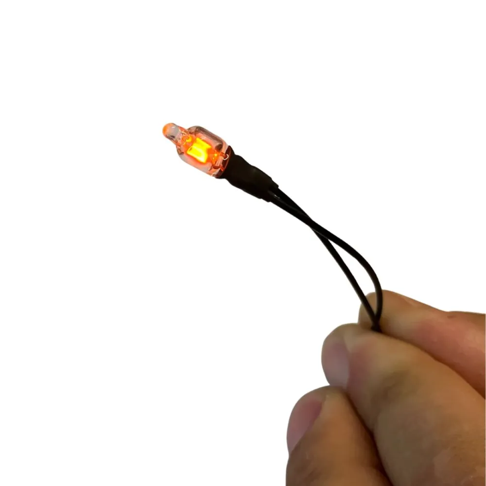 220-volt red neon micro bulb, 6 mm diameter
