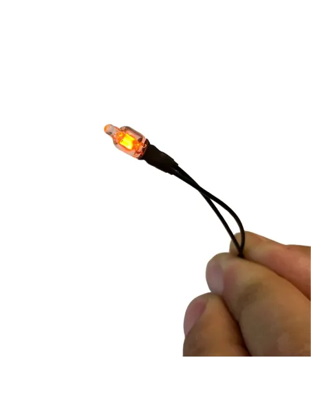 220-volt red neon micro bulb, 6 mm diameter