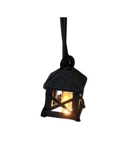 Mini PVC lantern with built-in light, for 10 cm Nativity figures