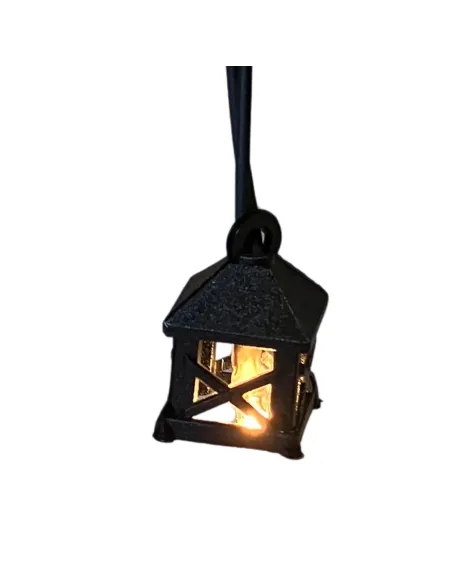 Mini PVC lantern with built-in light, for 10 cm Nativity figures