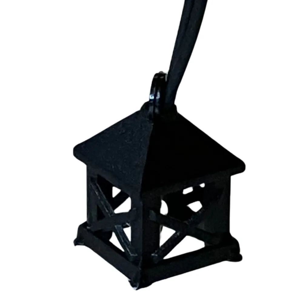 Mini PVC lantern with built-in light, for 10 cm Nativity figures