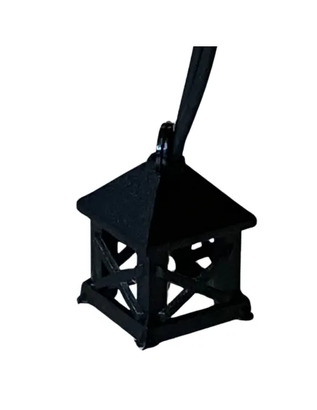 Mini PVC lantern with built-in light, for 10 cm Nativity figures