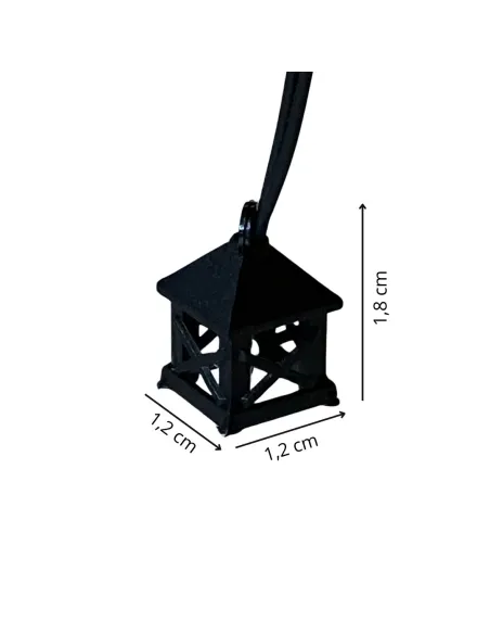 Mini PVC lantern with built-in light, for 10 cm Nativity figures