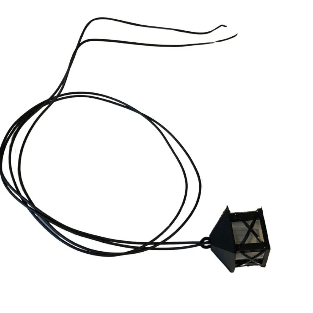 Mini PVC lantern with built-in light, for 20 cm Nativity figures