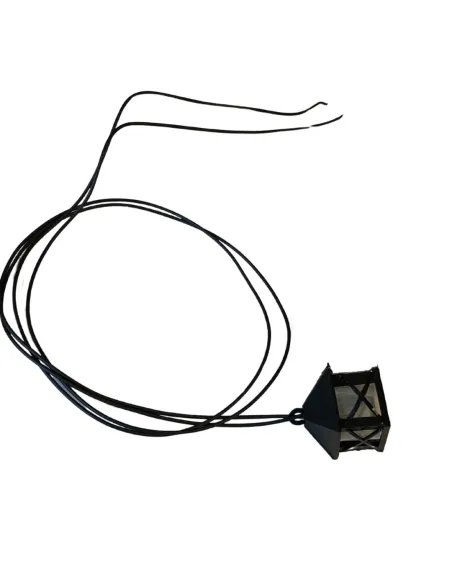 Mini PVC lantern with built-in light, for 20 cm Nativity figures