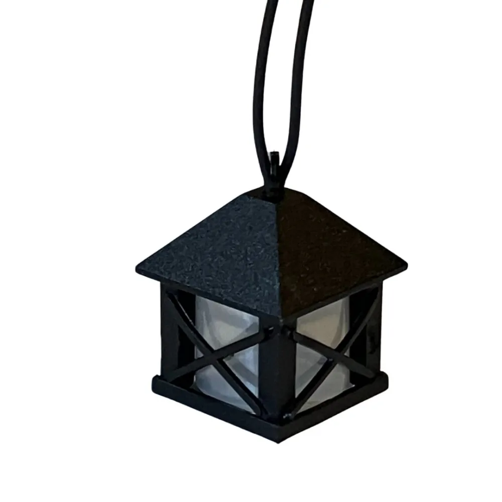 Mini PVC lantern with built-in light, for 20 cm Nativity figures