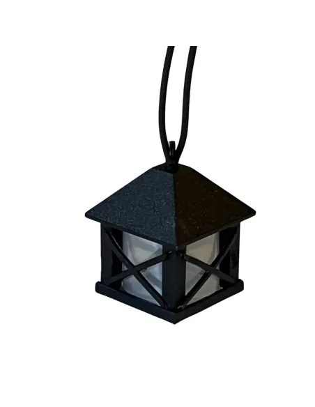 Lanternino in pvc completo di lampada per statue da 20 cm