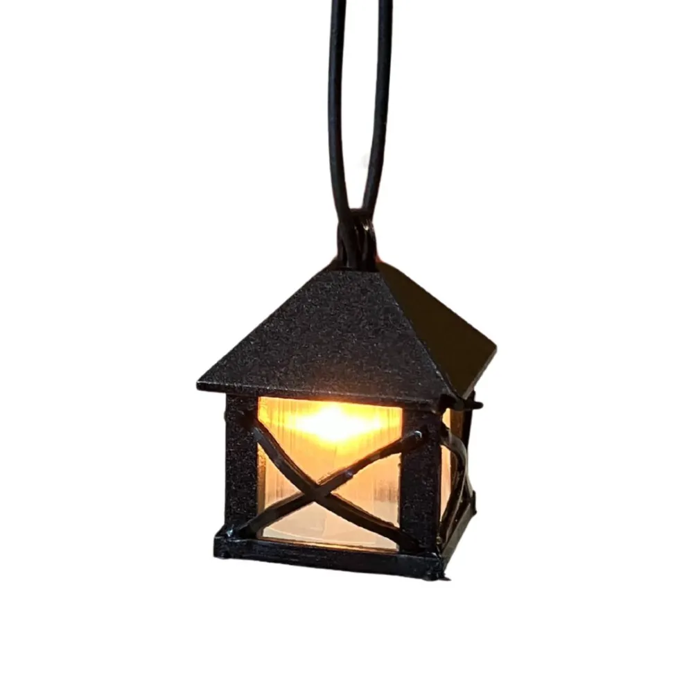 Mini PVC lantern with built-in light, for 20 cm Nativity figures