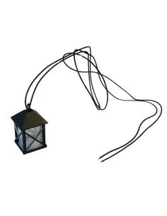 Mini PVC lantern with built-in light, for 30 cm Nativity figures 2