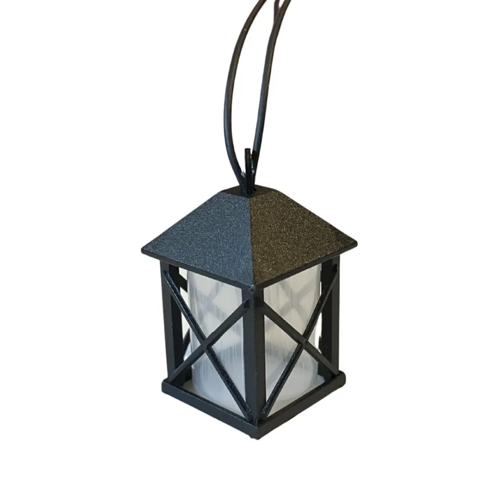 Mini PVC lantern with built-in light, for 30 cm Nativity figures