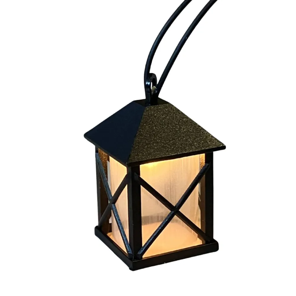 Mini PVC lantern with built-in light, for 30 cm Nativity figures