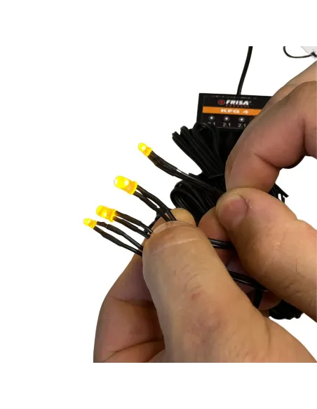 Kit completo 4 fuochi gialli a led