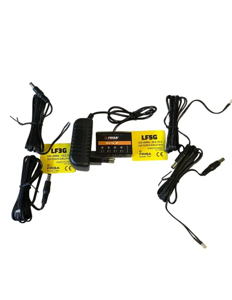 Kit completo 4 fuochi gialli a led