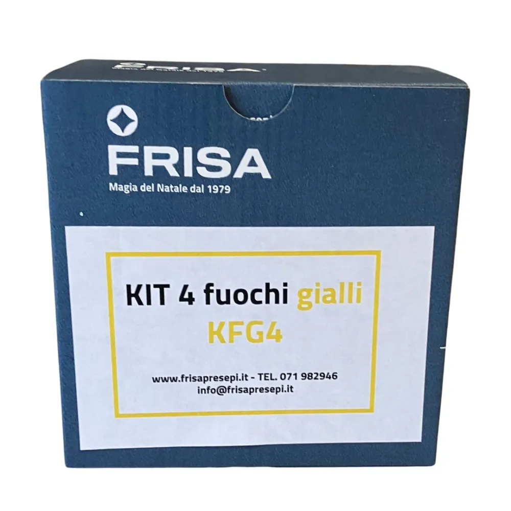 Complete Set of 4 Yellow LED Fires