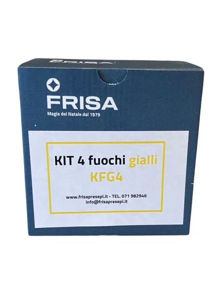 Kit completo 4 fuochi gialli a led