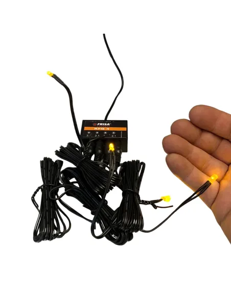 Complete Set of 4 Yellow LED Fires