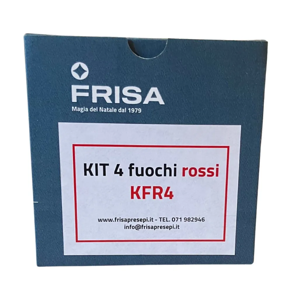 Complete Set of 4 Red LED Fires