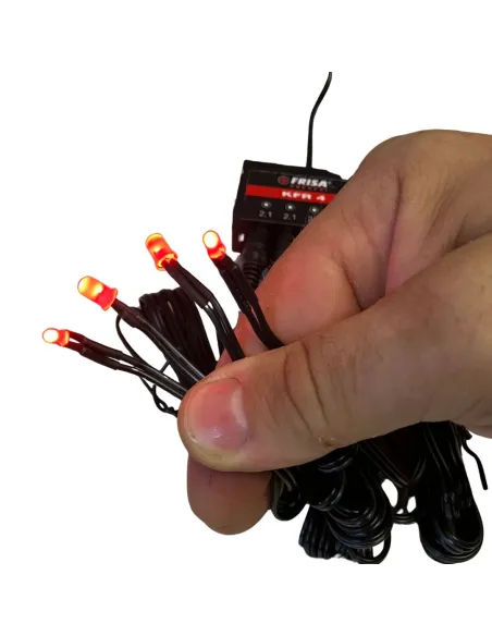 Complete Set of 4 Red LED Fires