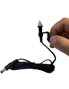 Yellow torch light with 2.1 mm plug, suitable for 20–30 cm Nativity figures 2