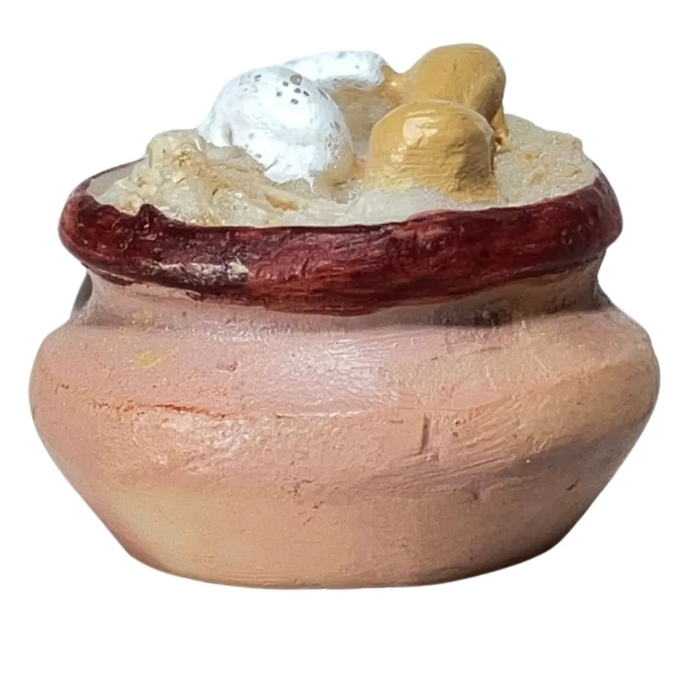 Resin Pot with Eggs for 15–20 cm Nativity Figures