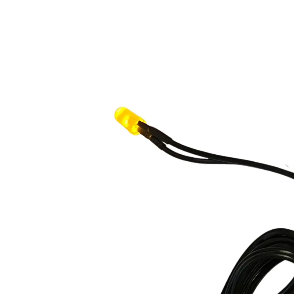 Yellow Flickering LED with 2.1 mm Connector