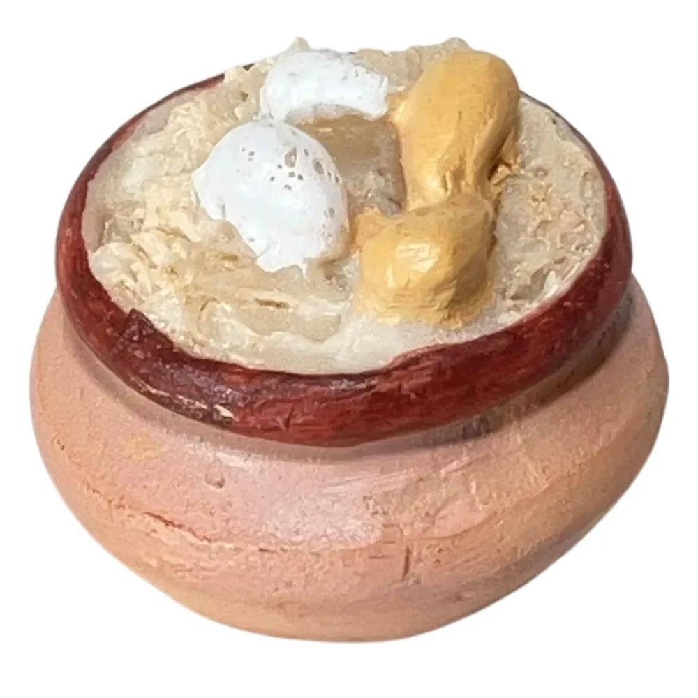 Resin Pot with Eggs for 15–20 cm Nativity Figures