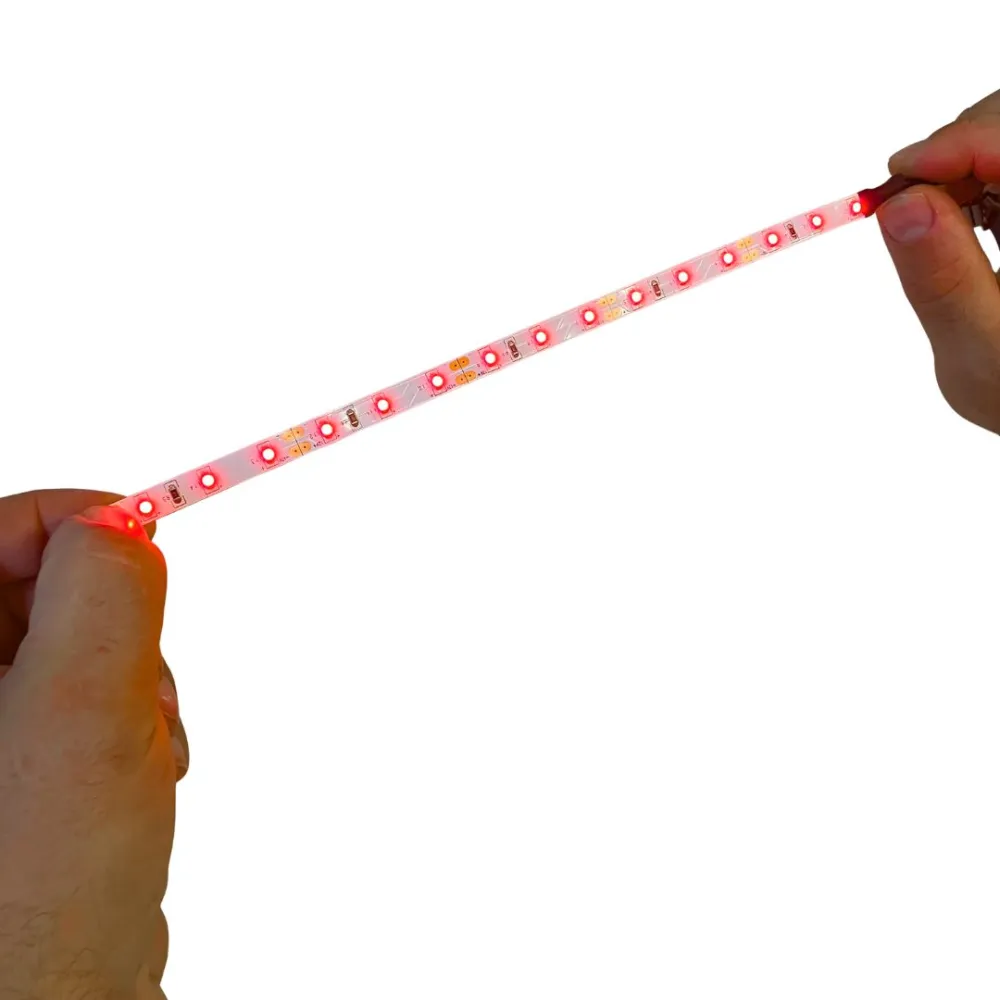15 red LED strip with 2.5 mm plug