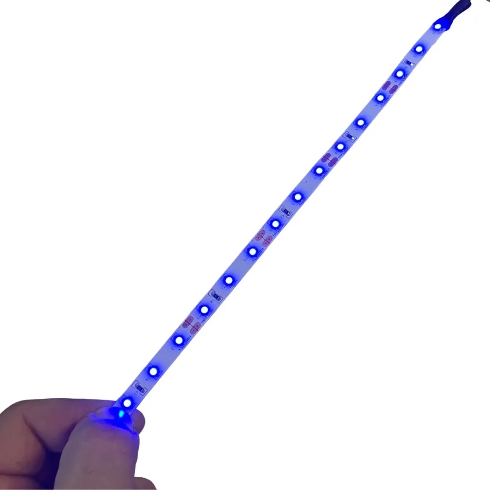 15 blue LED strip with 2.5 mm plug