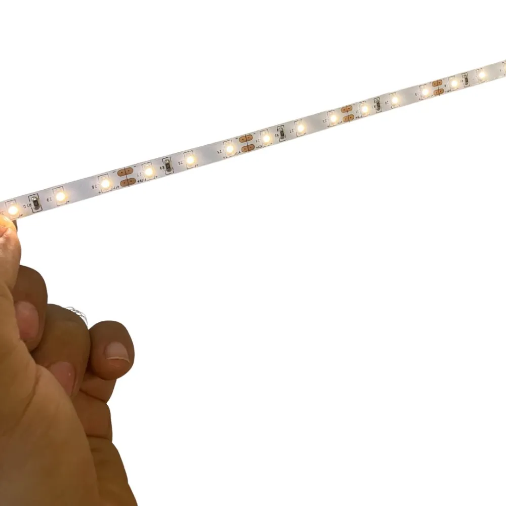 45 warm white LED strip with 2.5 mm plug
