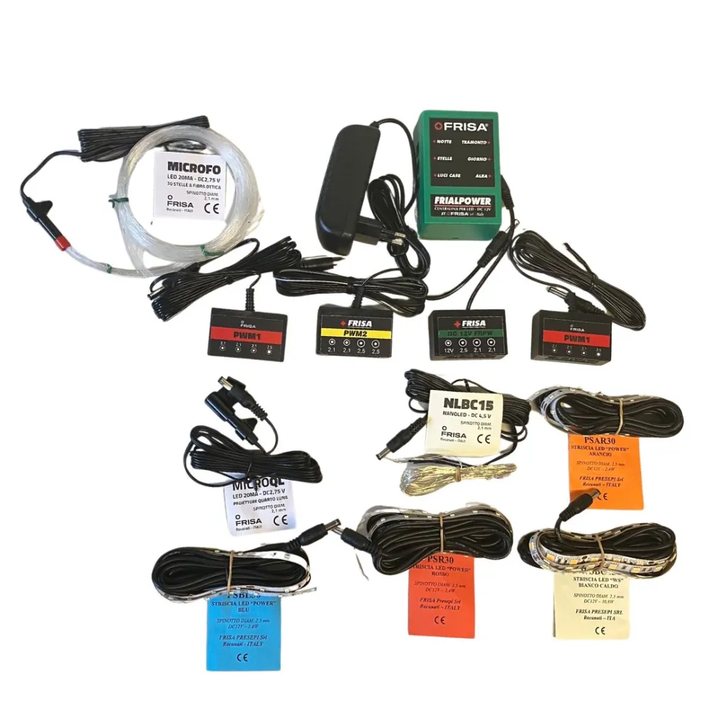 Four-phase LED control unit complete with kit for Nativity scenes up to 5 m²