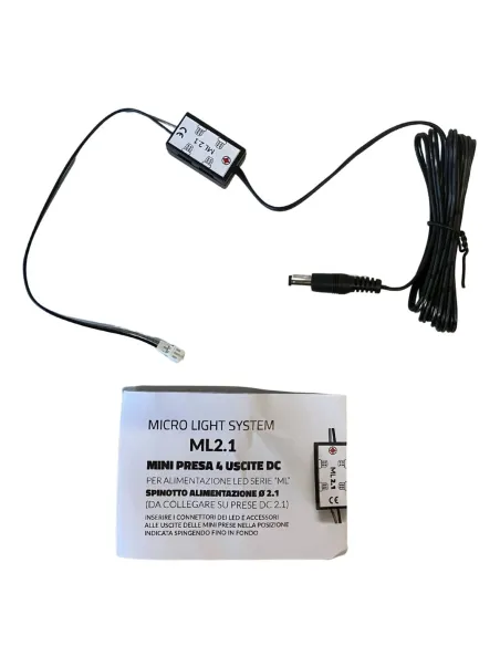 Sistema di micro illuminazione con spinotto 2,1 mm