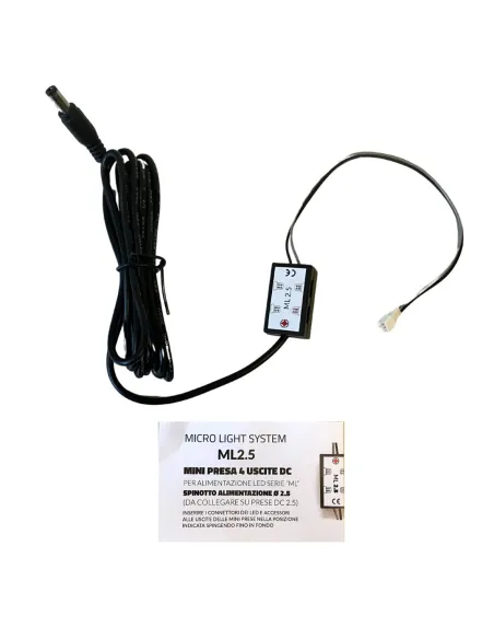 Sistema di micro illuminazione con spinotto 2,5 mm