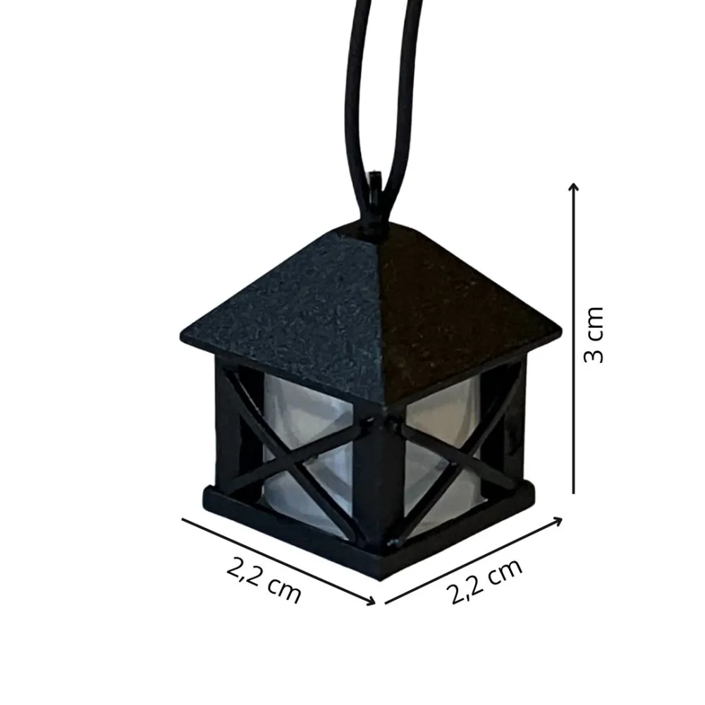 Mini lantern for micro lighting system, suitable for 20 cm Nativity figures